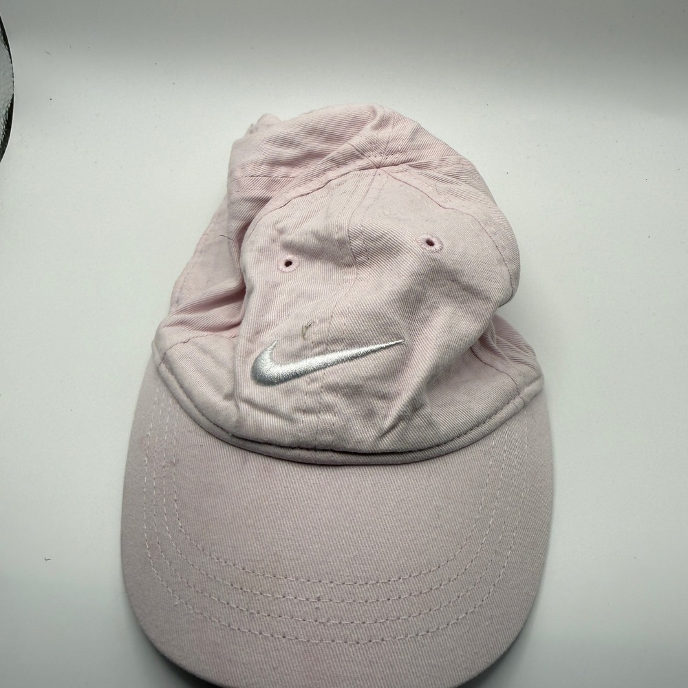 Nike Toddler Club Cap Pink Silver Swoosh Hat 2T-4T 2319-A9Y